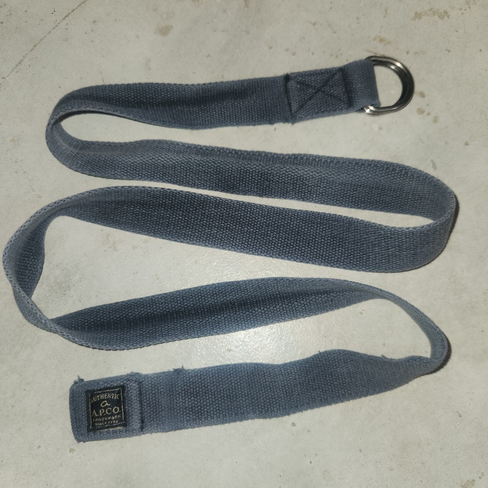 Men's Casual Buckle Belt Navy Blue Canvas Durable One Size Fits All